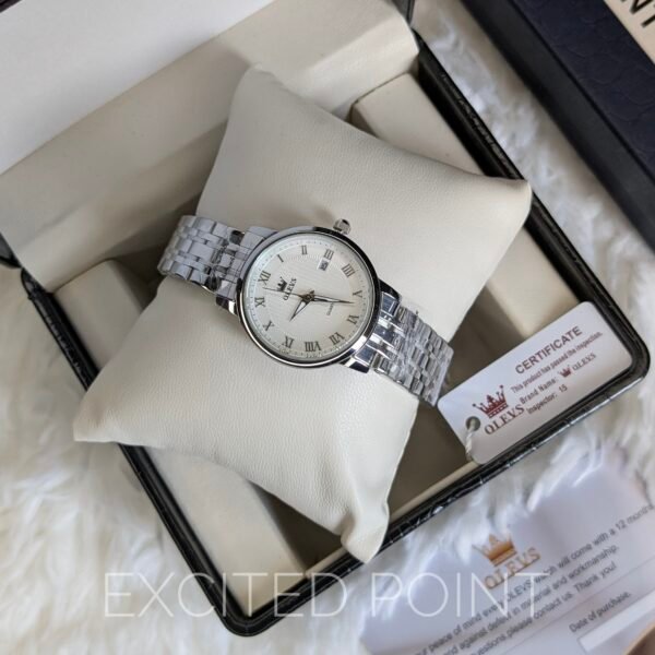 OLEVS 5611 Women Elegant  Official Quartz Watch–Roman Scale Luminous Wristwatch