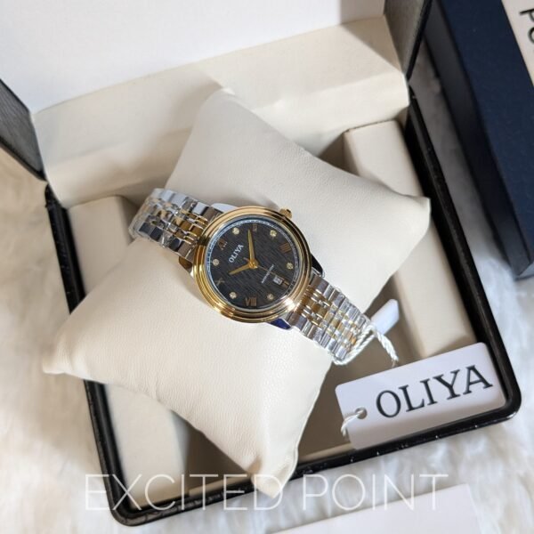 OLIYA 88521 Women's Watch Duel Tone Black Dial