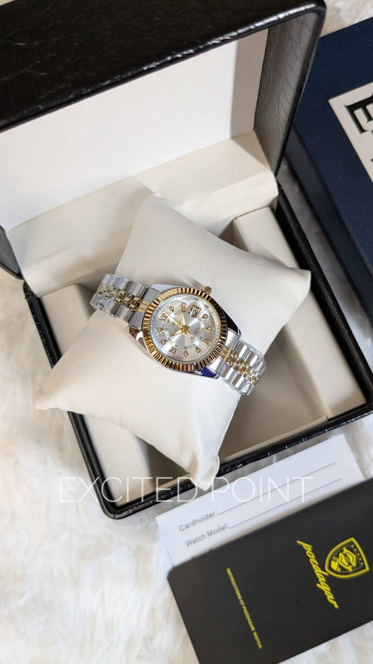 171549 Poedagar 780B Women's Watch duel tone - Image 1