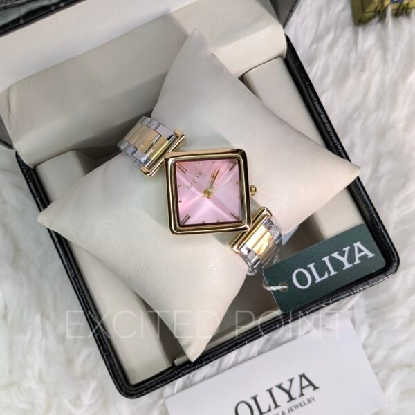 OLIYA 6819 Women’s Diamond-Shaped Quartz Official Watch – Party Time Fashion Wristwatch