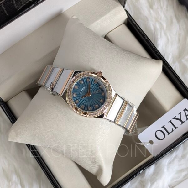 OLIYA 990 Women’s Bracelet Watch with Crystal Bezel- Official Original Quartz Watch